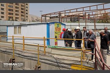 بازدید سخنگوی شهرداری تهران از کارگاه مترو دریاچه شهدای خلیج فارس