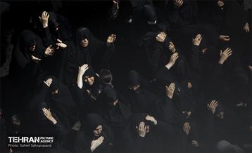 خیمه سوزان ظهر عاشورا در چهارراه گلوبندگ 2