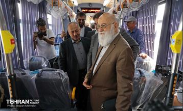 رونمایی از ۱۰۰ دستگاه اتوبوس ناوگان حمل و نقل عمومی شهر تهران 26