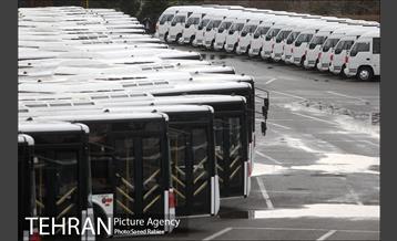 آیین بهره برداری از ۱۱۰ دستگاه اتوبوس و مینی بوس ناوگان حمل و نقل عمومی تهران 18