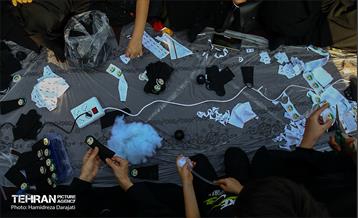 آیین آماده سازی دست سازه های نمدی برای کودکان اربعینی  25