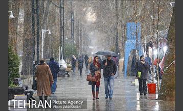 بارش برف در شمال تهران 9