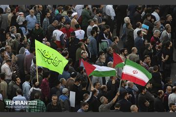 تجمع مردم تهران در واکنش به جنایت رژیم صهیونیستی در غزه 21
