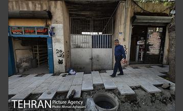 سنگ فرش شدن خیابان پامنار‎  21