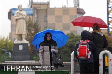 بارش باران پاییزی در تهران 16