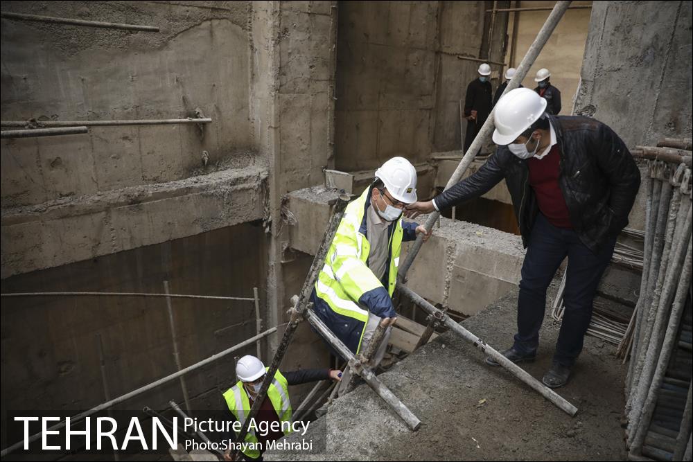 بازدید مهندس امام از مراحل آماده سازی ایستگاه اقدسیه 7