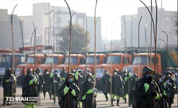 مانور برف روبی شهرداری منطقه 20