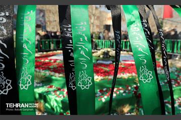 مراسم تشییع و تدفین دو شهید گمنام در منطقه 13