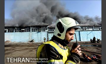 مانور آتش نشانی در شرکت اتوبوسرانی 6