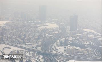 تهران برفی از نمای برج میلاد 38