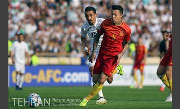 دیدار تیم های فوتبال ایران و چین