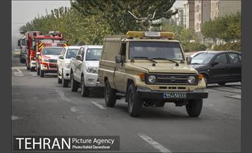 عملیات ضد عفونی معابر شهری منطقه 17