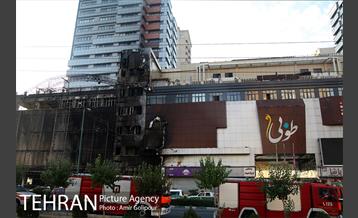 آتش سوزی مجتمع تجاری طوبی 32