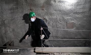 بازدید اعضای کمسیون حمل و نقل شورای اسلامی شهر از ایستگاه تقاطعی مترو توحید 40