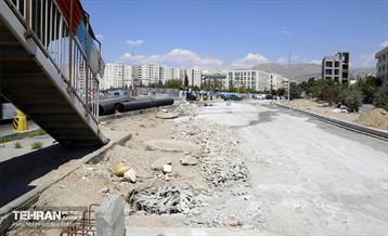 بازدید معاون فنی و عمرانی از پروژه‌های عمرانی منطقه ۵ 1