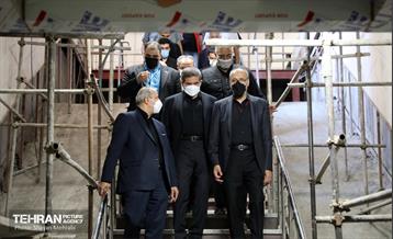 بازدید اعضای کمسیون حمل و نقل شورای اسلامی شهر از ایستگاه مترو شهید رضایی 23