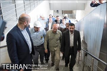 بازدید شهردار تهران از پایانه خط 6 مترو تهران -3 11