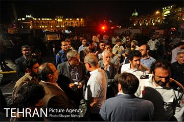آتش سوزی ساختمان میدان حسن آباد 26