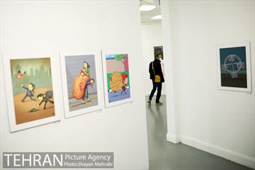 بازدید احمد مسجد جامعی از نمایشگاه تهران از منظر هنرمندان 35