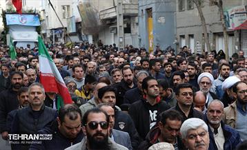 مراسم تشییع شهیده فائزه رحیمی 22