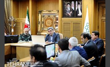 دیدار فرمانده سپاه محمد رسول الله تهران با شهردار تهران 2