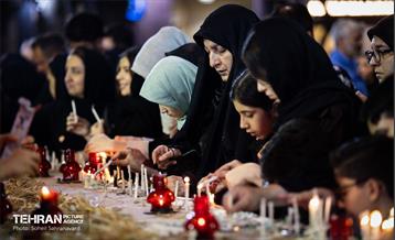 شام غریبان حسینی در عزادارخانه مکتب تشییع