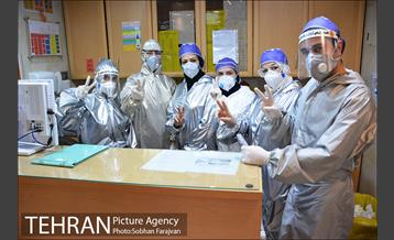 بخش بیماران کرونایی بیمارستان شهید هاشمی نژاد 23