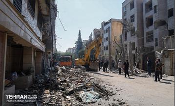 حمله موشکی رژیم صهیونیستی به یک ساختمان در محله شهرآرا 38