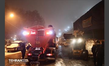 بارش برف زمستانی در معابر شمالی پایتخت - 1 46