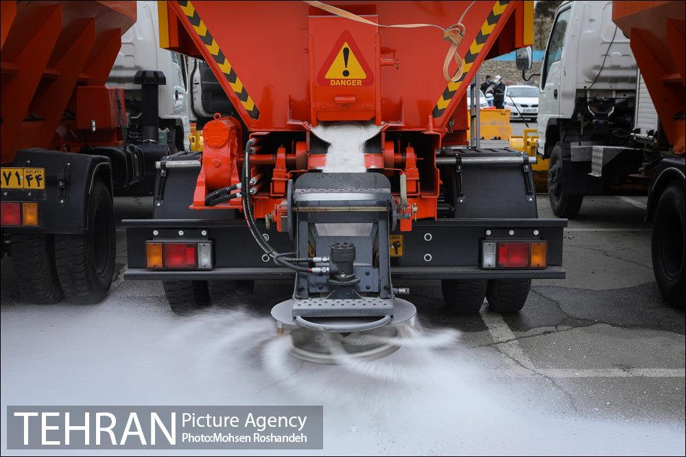 مانور خودرویی عملیات برف روبی شهرداری تهران 2