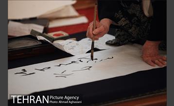 شکوفه های گیلاس و افسانه گنجی در موزه امام علی 2 20