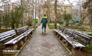 بارش برف زمستانی در منطقه 14