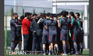 تمرین تیم ملی فوتبال‎ برای بازی مقابل عمان 9