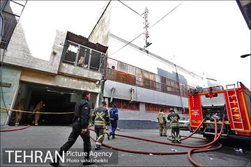 پایان عملیات اطفای حریق ساختمان برق حرارتی میدان ولیعصر 5