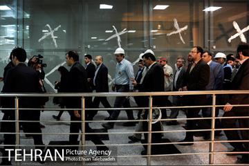 بازدید شهردار تهران از پایانه خط 6 مترو تهران 6