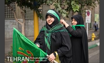 راه پیمایی مردم تهران در روز اربعین  25