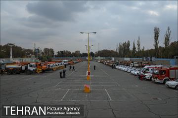 مانور خودرویی عملیات برف روبی شهرداری تهران 12