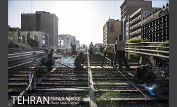 بازدید شهردار تهران از بازسازی پل کریمخان 6