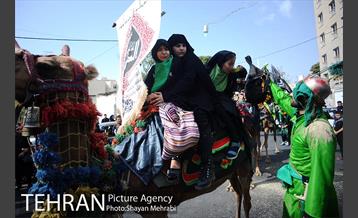 حرکت نمادین کاروان اُسرای کربلا در ده ونک 18