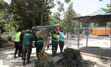 بوستان ایثار در منطقه ۲۰ به چرخه خدمت بازگشت 7