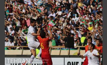 دیدار تیم های فوتبال ایران و چین