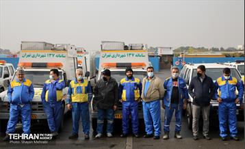 مانور برف روبی منطقه 19 شهرداری تهران 11