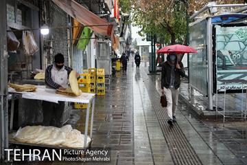 بارش باران پاییزی در تهران- 2