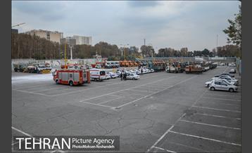 مانور خودرویی عملیات برف روبی شهرداری تهران 9