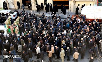 مراسم تشییع و تدفین دو شهید گمنام در منطقه 13