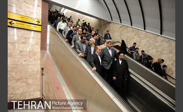 آیین افتتاح و بهره برداری از ایستگاه مترو امام حسین (ع) 8