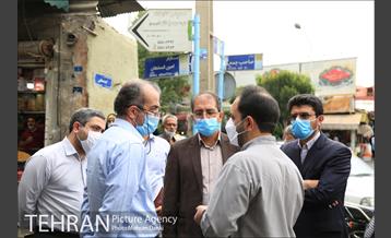 بازدید معاون شهرسازی و معماری شهرداری تهران و شهردار منطقه ۱۲ از بازار امین السلطان 10