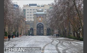روز برفی میدان مشق و پارک شهر تهران 10
