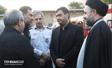 آیین بدرقه خادمین سازمان آتش‌نشانی 34