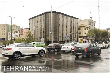 ترافیک تهران در یک روز بارانی 3